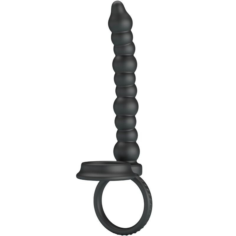 Dillion Black Double Penetrating Ring