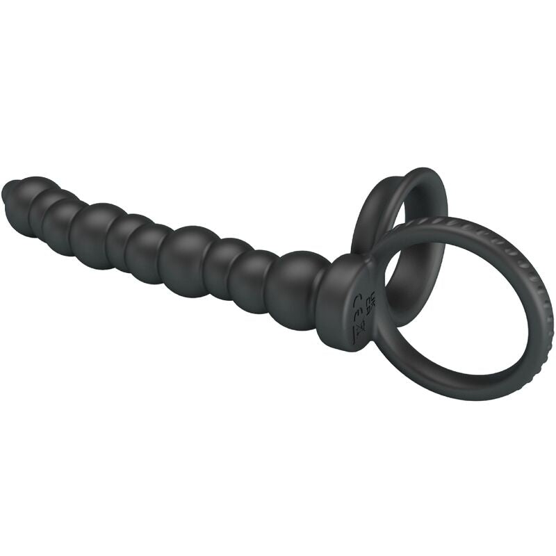 Dillion Black Double Penetrating Ring