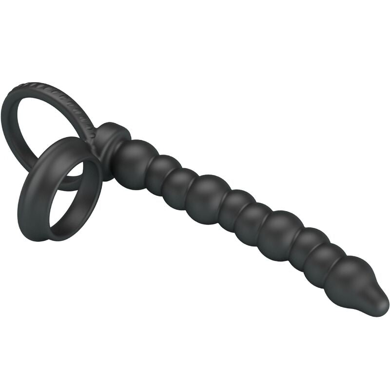 Dillion Black Double Penetrating Ring