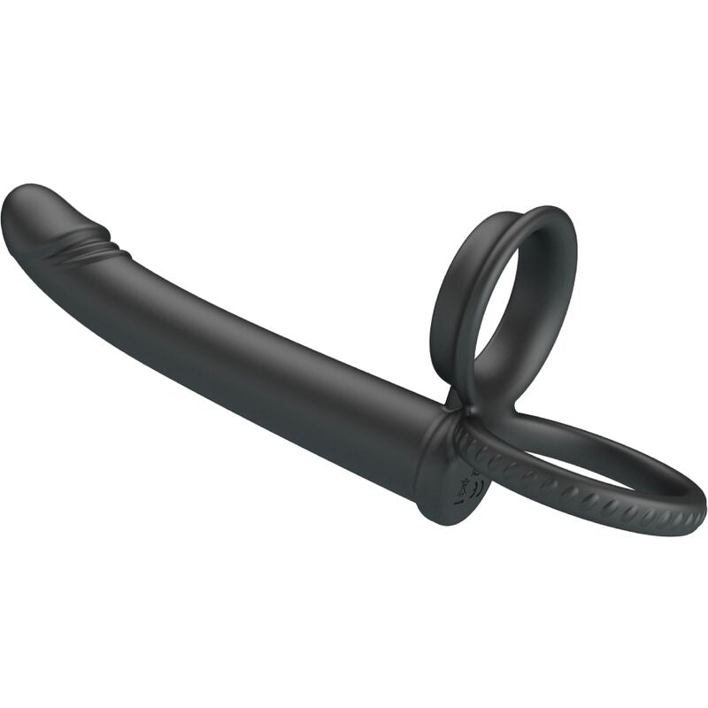 Dillion double penetration double penal ring black