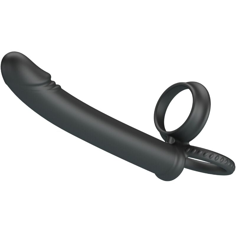 Dillion double penetration double penal ring black