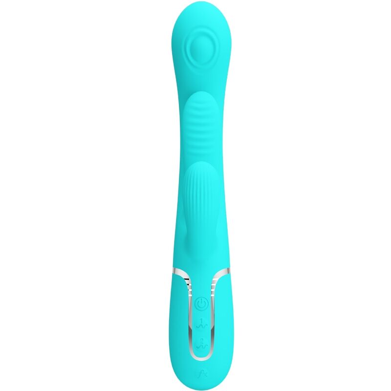 Shania Triple Rabbit Vibrator 3 in 1 Multi-Function Blue