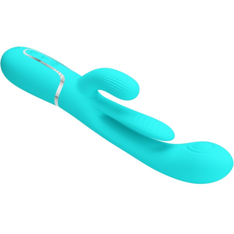PRETTY LOVE - SHANIA TRIPLE RABBIT 3-IN-1 MULTIFUNCTION VIBRATOR BLUE