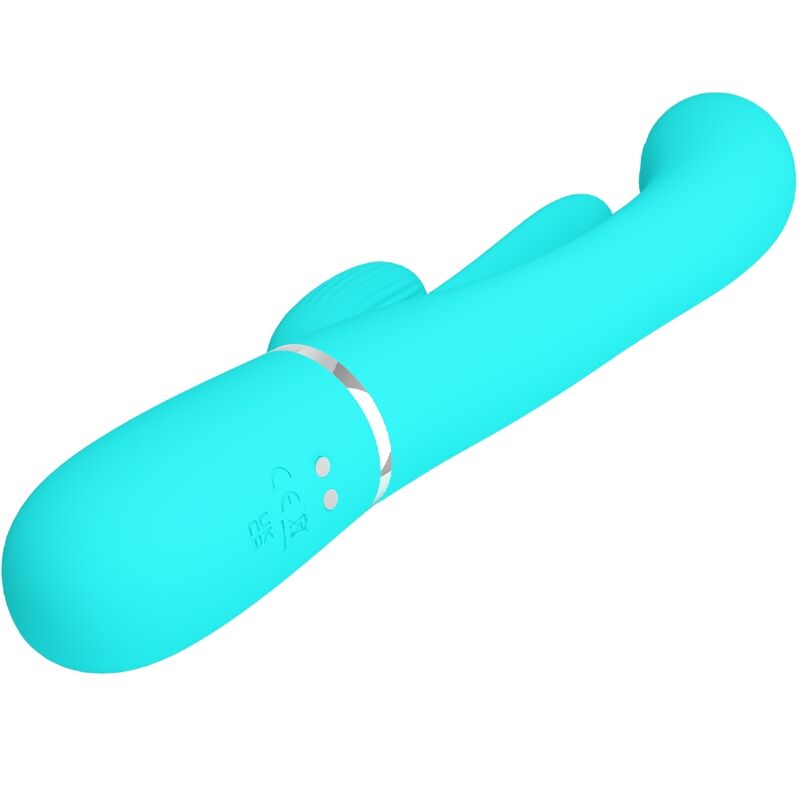 PRETTY LOVE - SHANIA TRIPLE RABBIT 3-IN-1 MULTIFUNCTION VIBRATOR BLUE