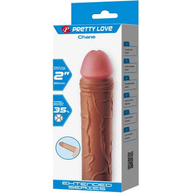 PRETTY LOVE - CHANE PENIS SLEEVE WITH 5 CM EXTENSION MULATRATE