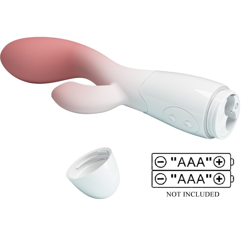Luminous G-spot vibrator + clitoris stimulator 30 vibrations pink