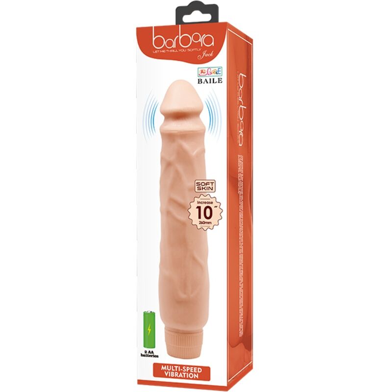BAILE - REALISTIC VIBRATOR JACK 26 CM FLESH