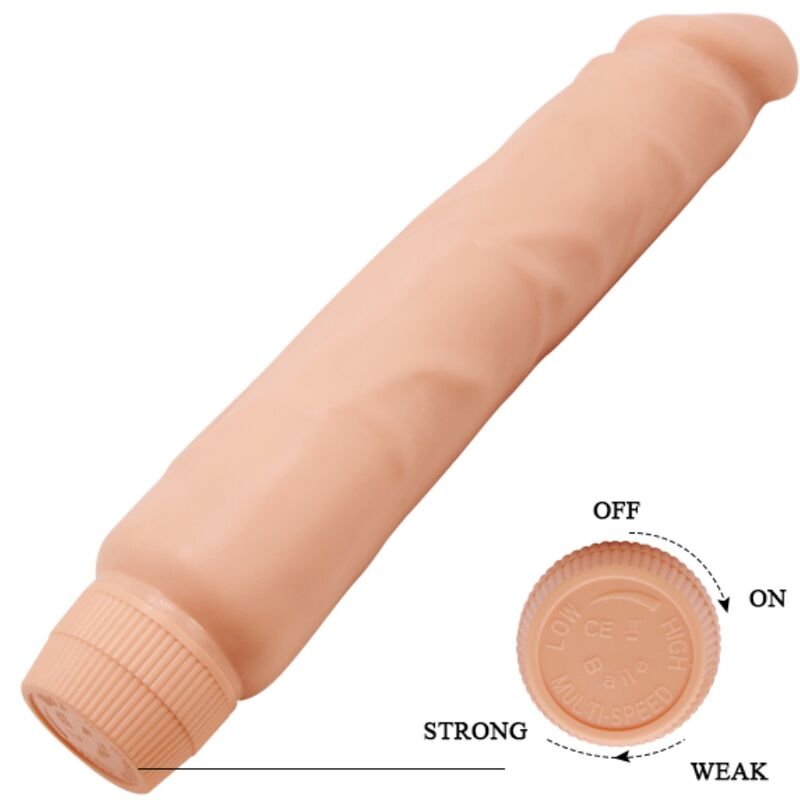 Realistic vibrating jack 26 cm flesh