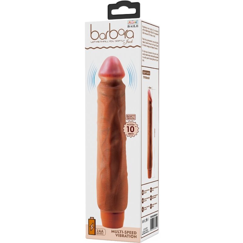 BAILE - REALISTIC VIBRATOR JACK 26 CM MULATRATE