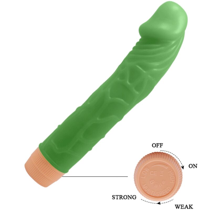 BAILE - REALISTIC BILL VIBRATOR 22.5 CM GREEN