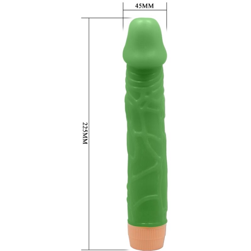 Realistic vibrator bill 22.5 cm green