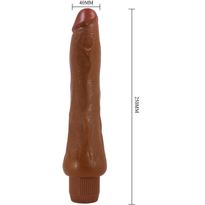 Realistic Dryad Vibrator 25 cm Mulatto