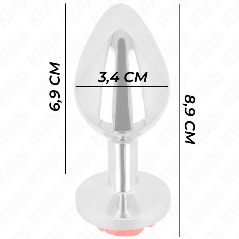 Red rose anal plug size m