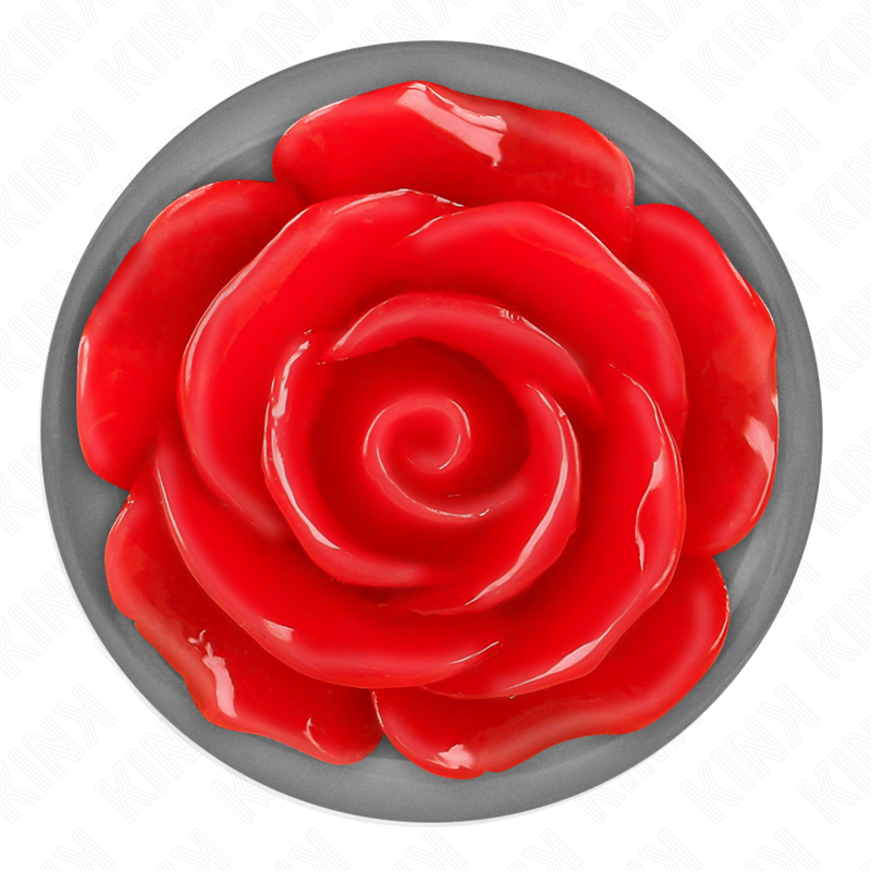 Red rose anal plug size m