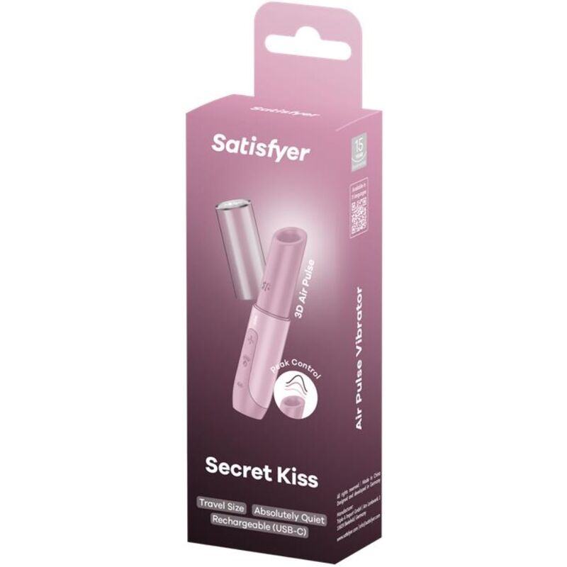 Secret Kiss Wave Pink Clitoris Stimulator