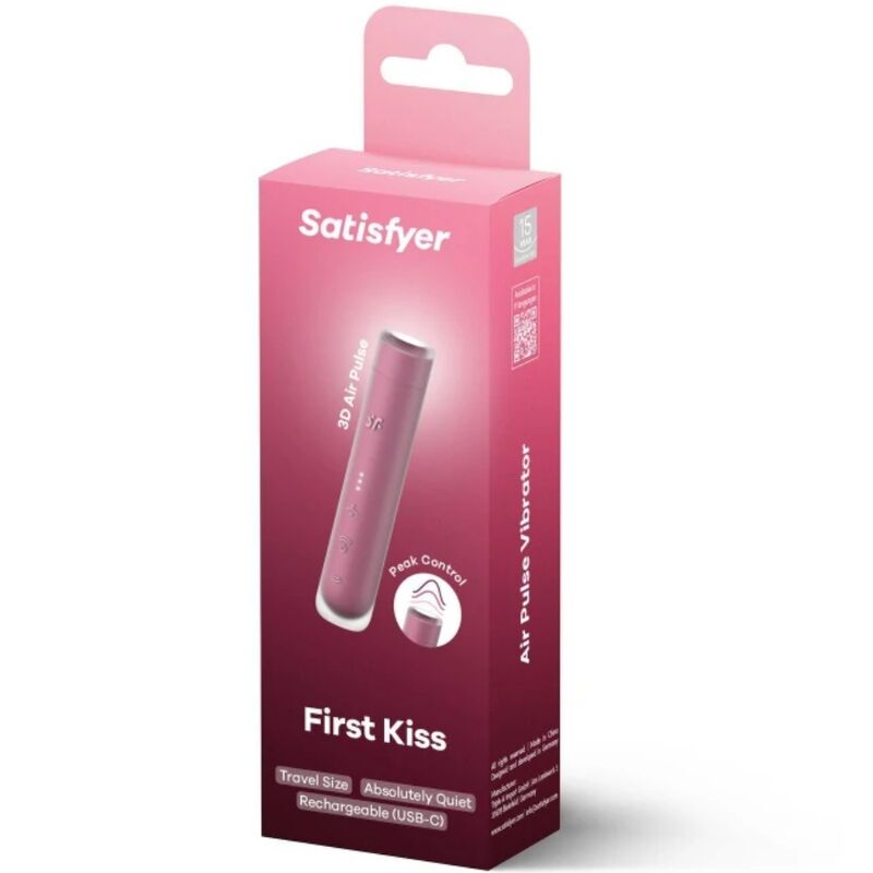 SATISFYER - FIRST KISS WAVE GARNET CLITORIS STIMULATOR