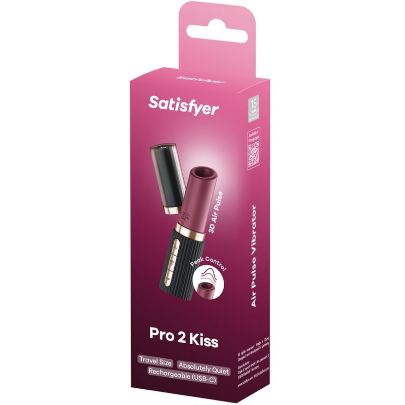 Kiss Wave Pro 2 Clitoral Stimulator Garnet / Black