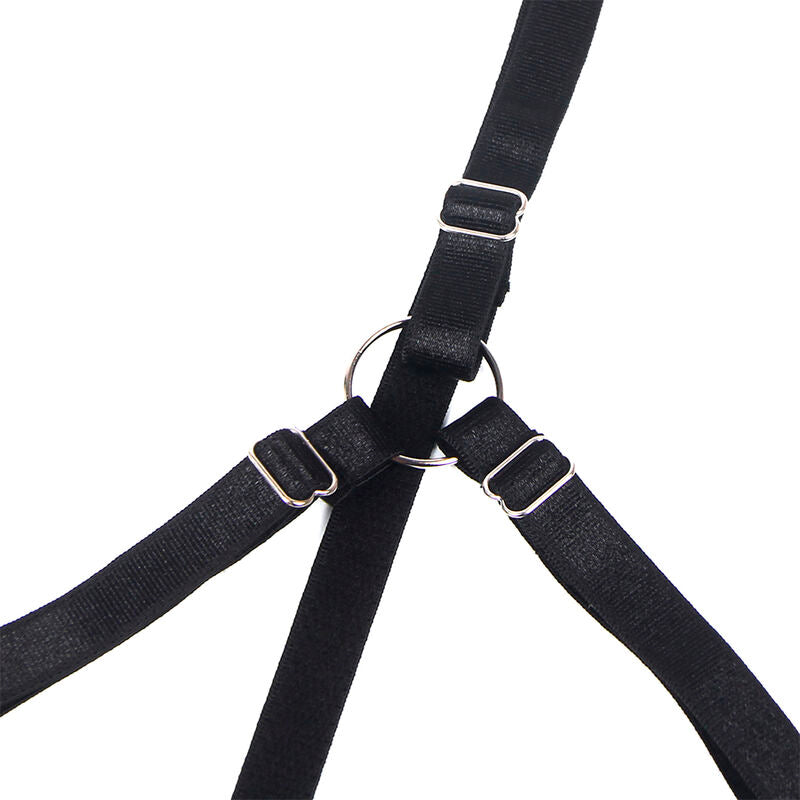 955199 Adjustable Black Bow Bra Set S/M