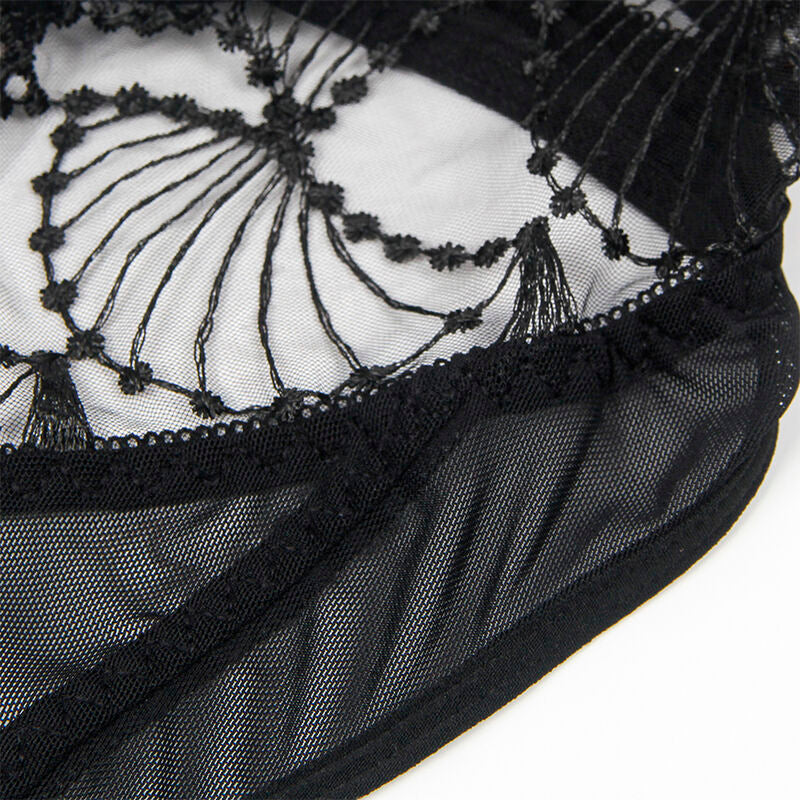 Body Transparent Dentelle Ajourée Noire - Subblime