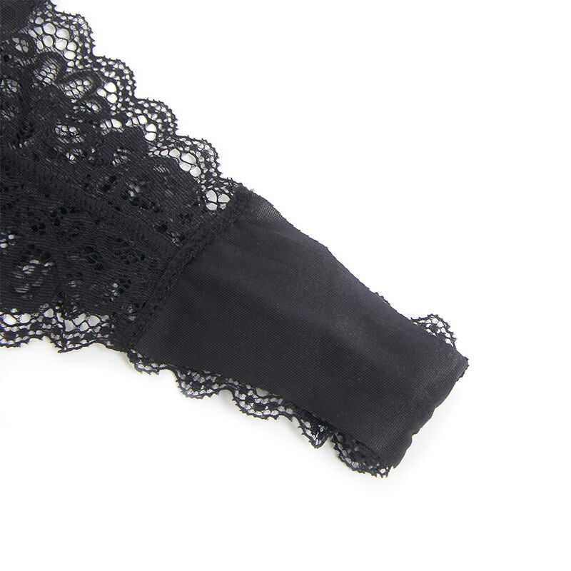 SUBBLIME - 955465 BLACK LEATHER ZIPPERED BODY L/XL