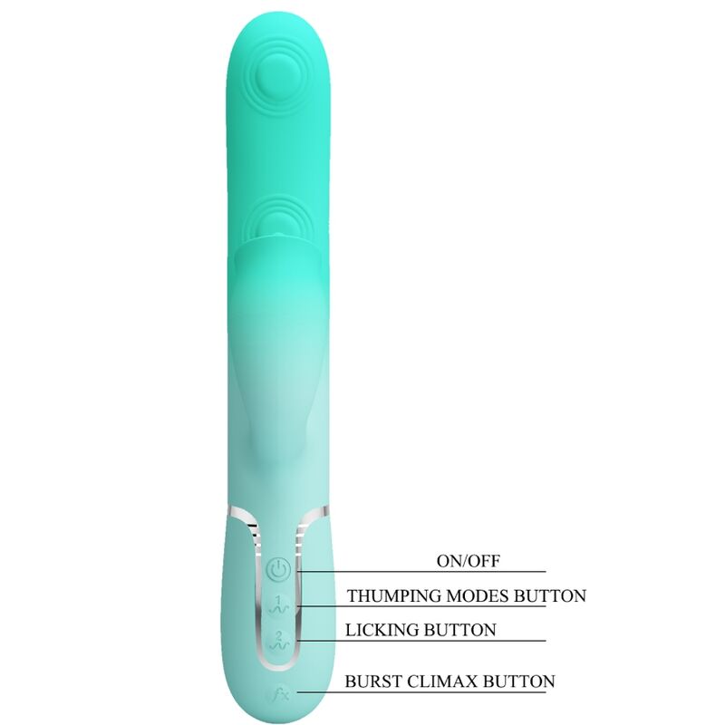 Gigi Aqua Green Multi-Function Rabbit Vibrator