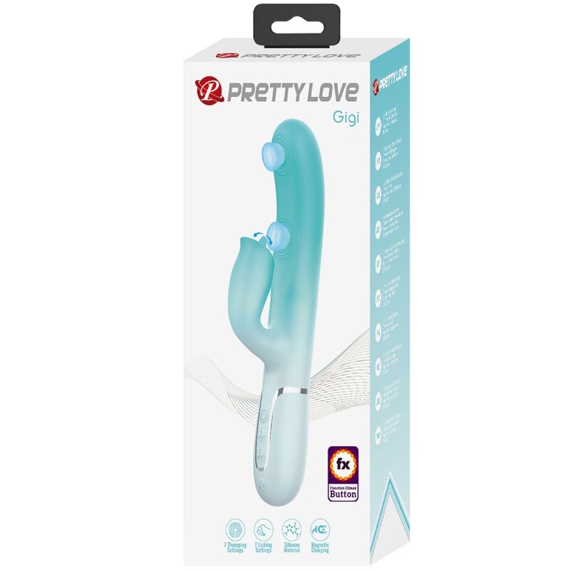 Gigi Aqua Green Multi-Function Rabbit Vibrator