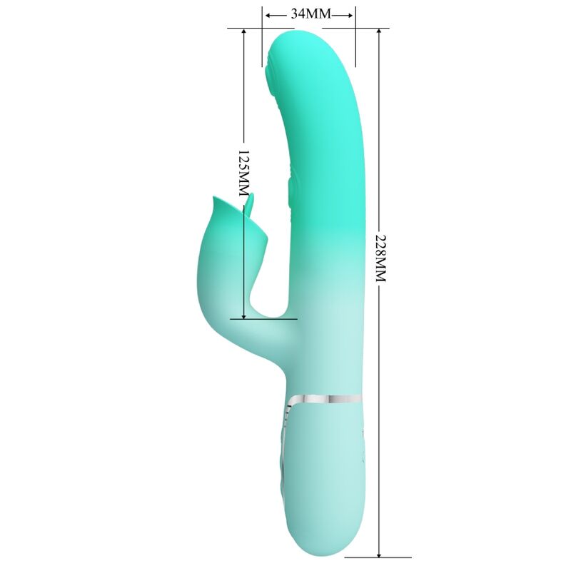 Gigi Aqua Green Multi-Function Rabbit Vibrator