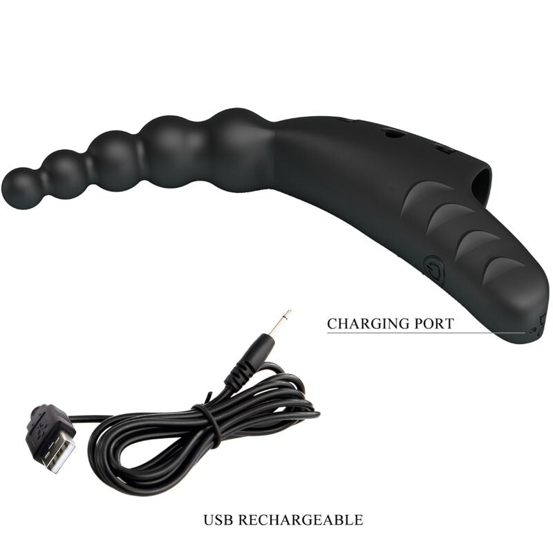 Jordin finger vibrator 10 vibrations black