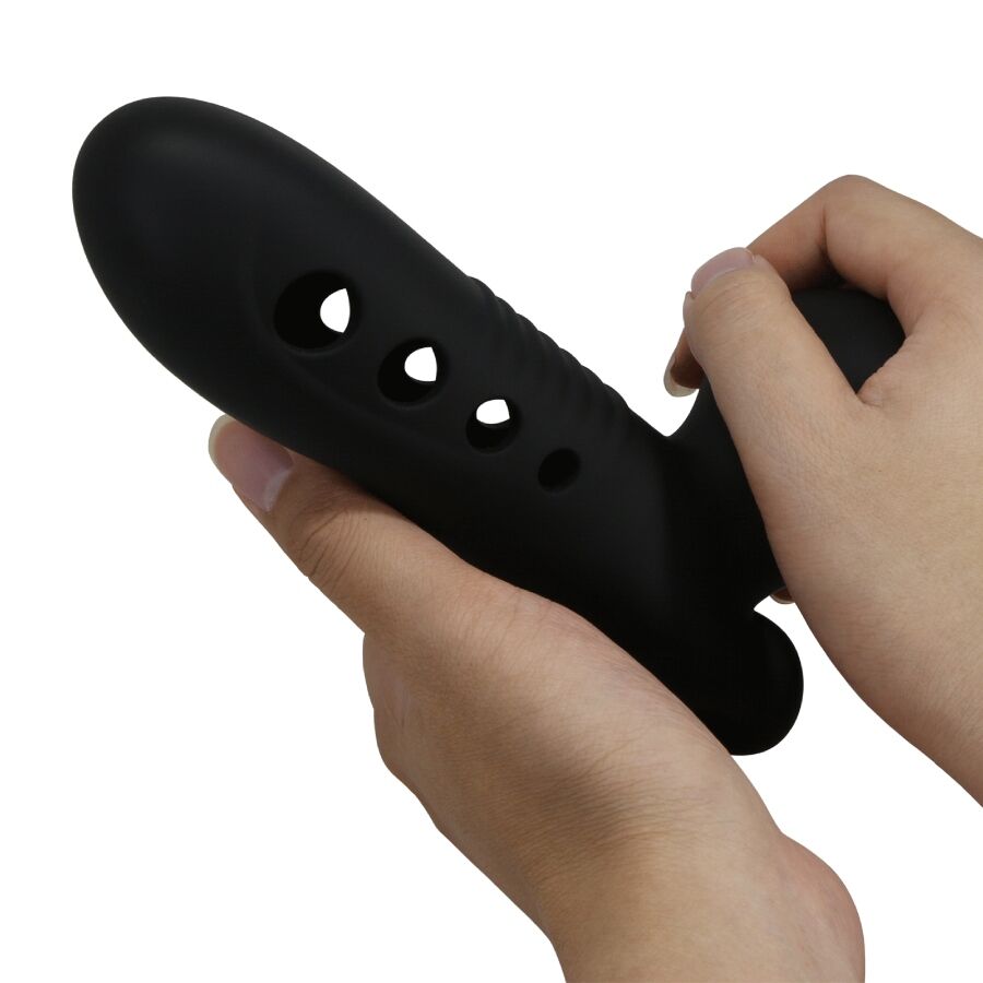 Skull penis sleeve with black airbag