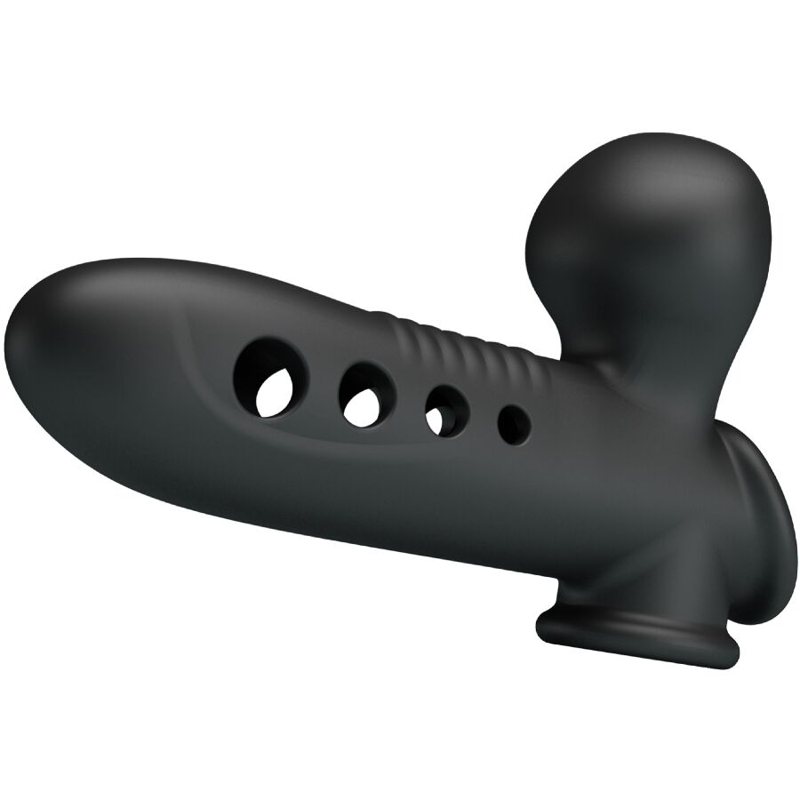 Skull penis sleeve with black airbag