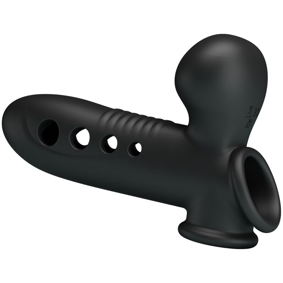 Skull penis sleeve with black airbag