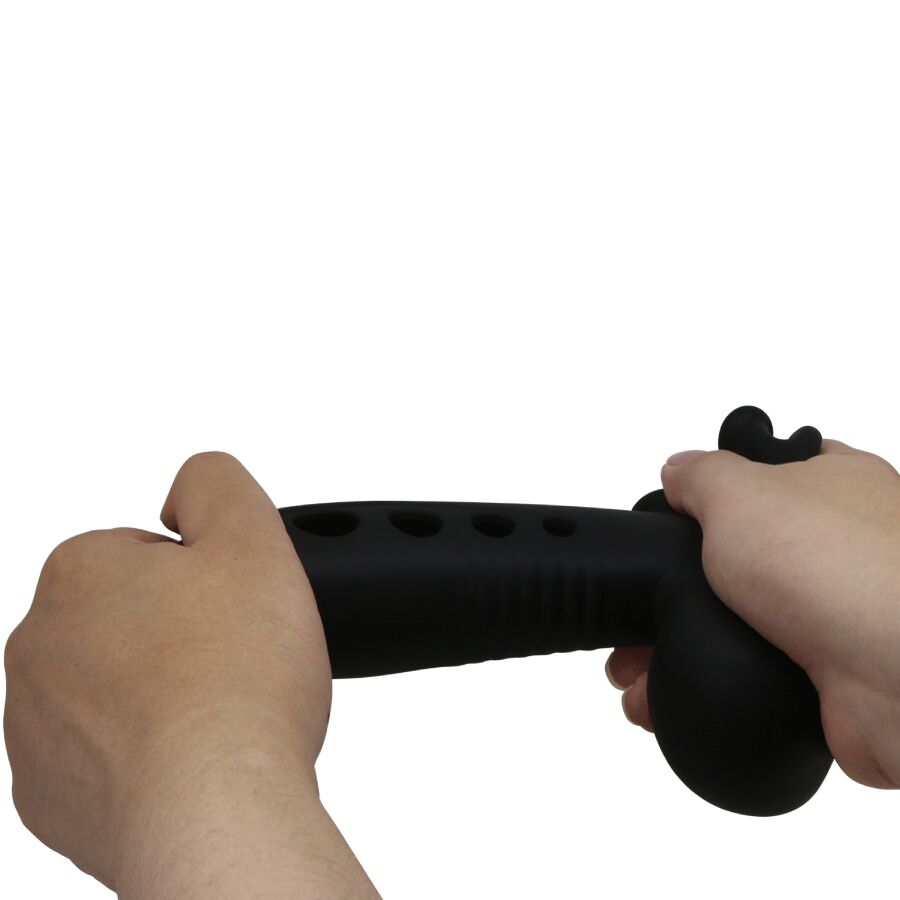 Skull penis sleeve with black airbag