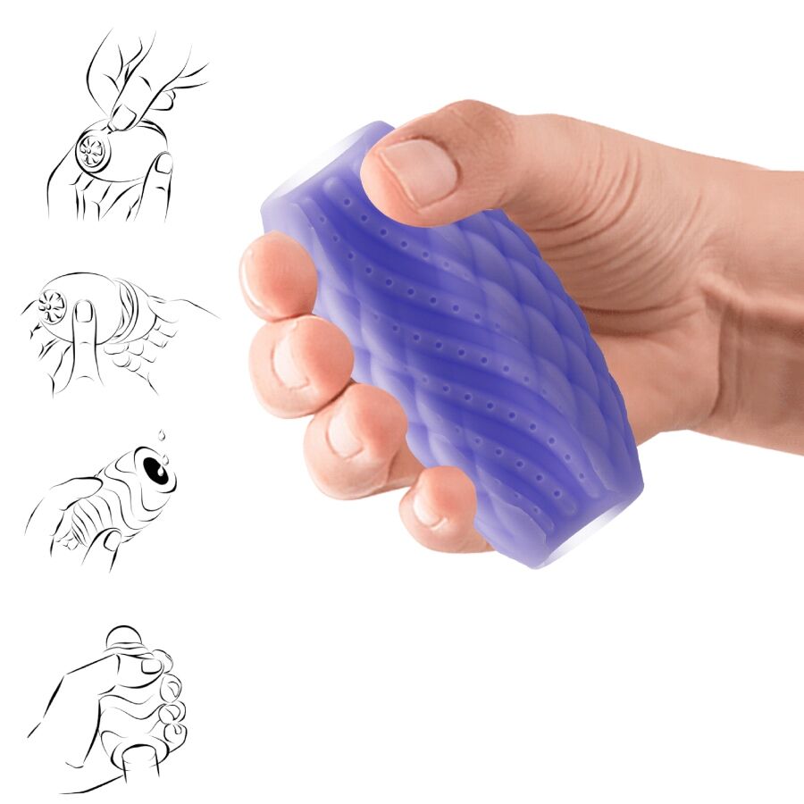 Athena Eros Purple Silicone Male Masturbator
