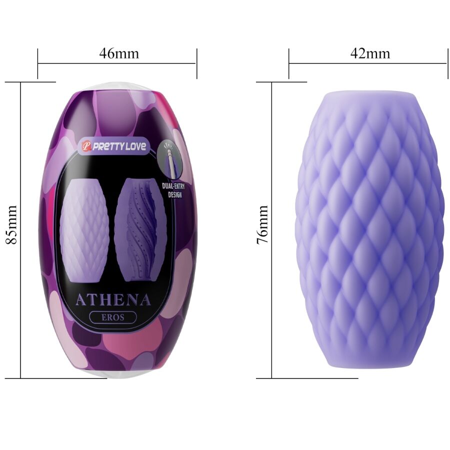 Athena Eros Purple Silicone Male Masturbator