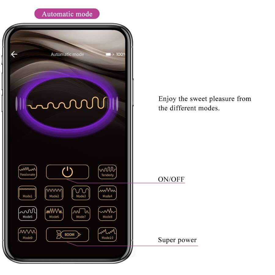 Leviathan Purple App Controlled Vibrator