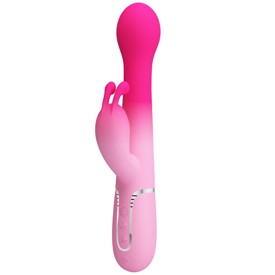 PRETTY LOVE - 3-IN-1 MULTIFUNCTIONAL RABBIT VIBRATOR DEJON PINK
