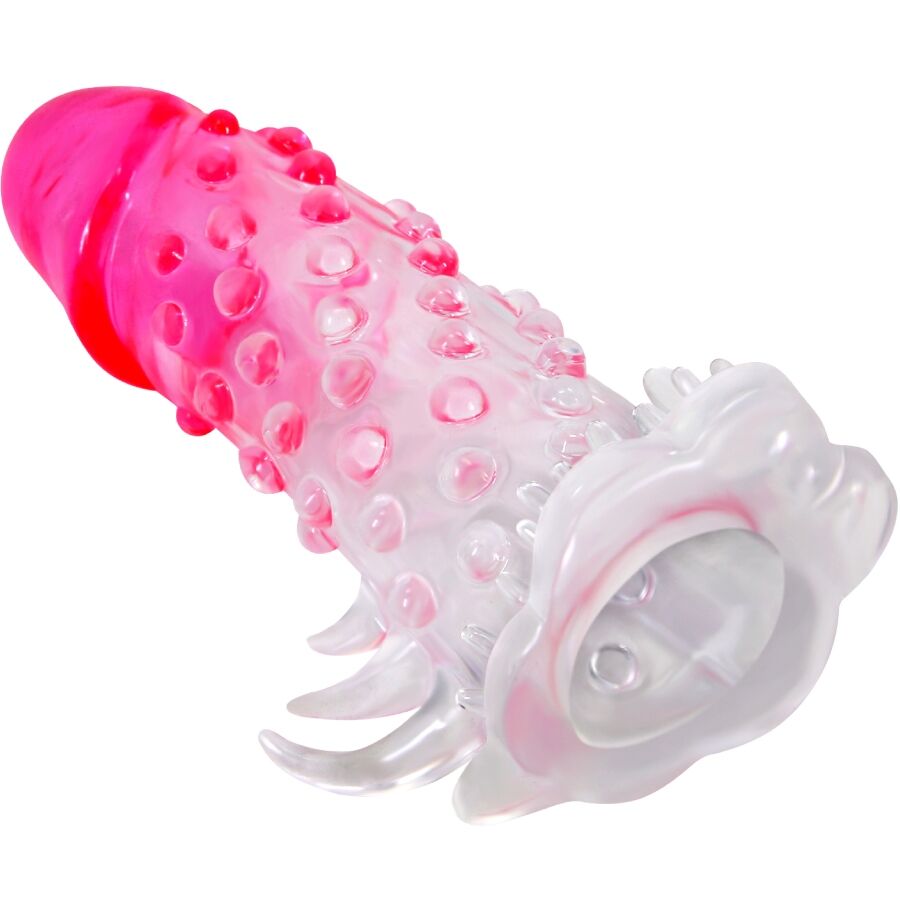 PRETTY LOVE - WILFORD REALISTIC ENLARGEMENT SLEEVE WITH PINK EMBELLISHED PENIS
