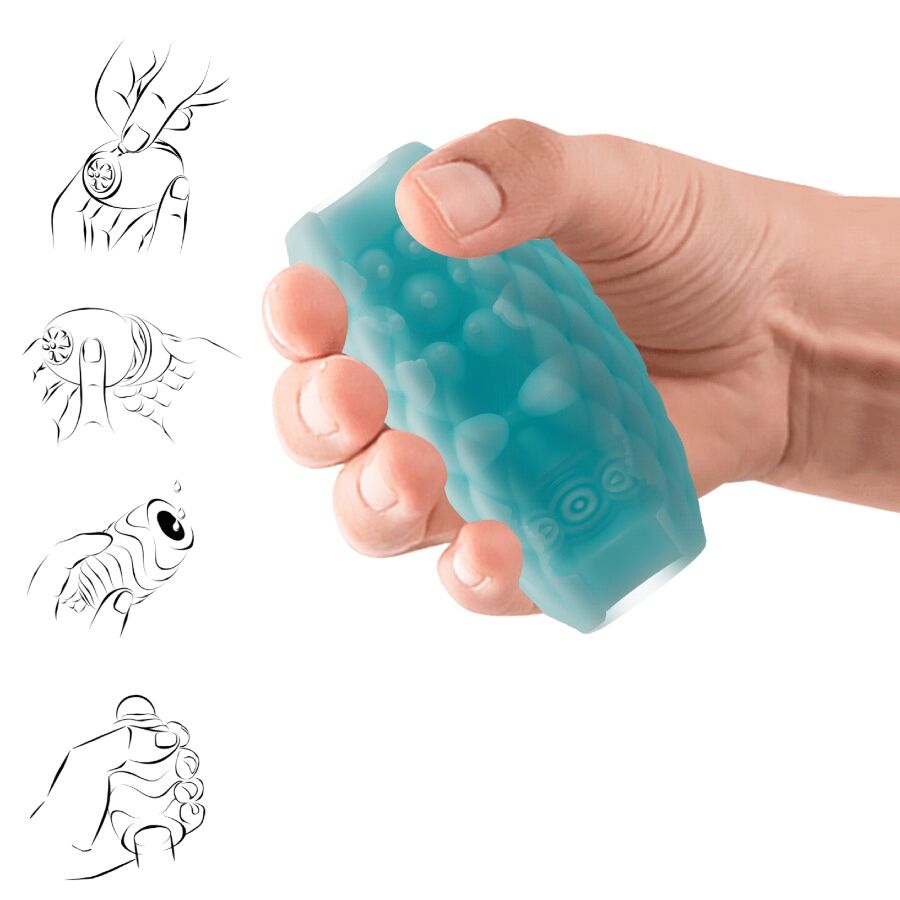 Athena Eros Sky Blue Silicone Male Masturbator