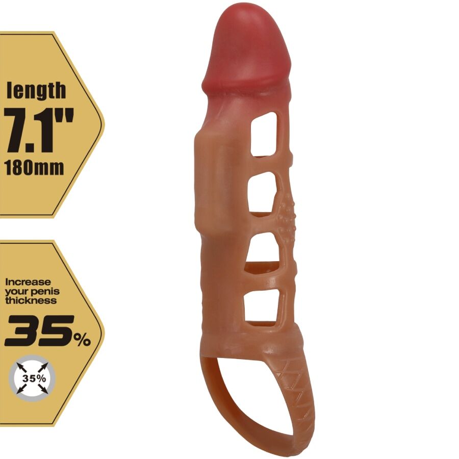 Preston 18cm Vibrating Penis Sleeve