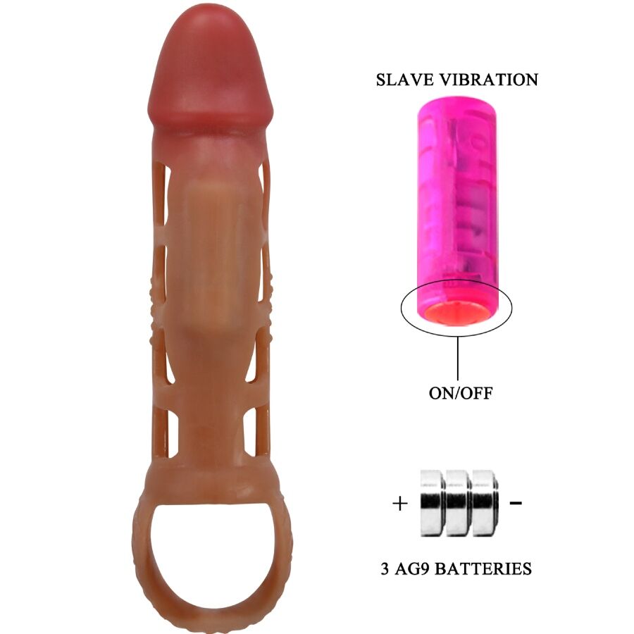 Preston 18cm Vibrating Penis Sleeve