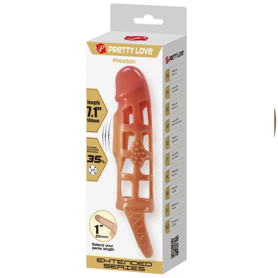 Preston 18cm Vibrating Penis Sleeve