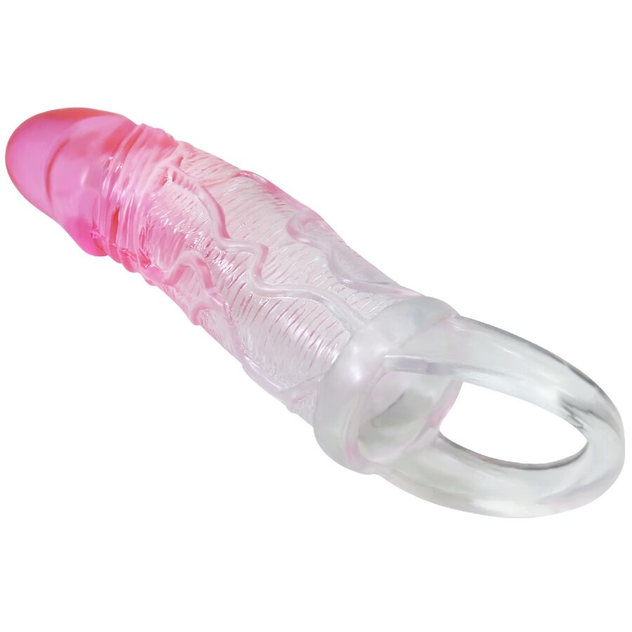 PRETTY LOVE - ODES 2 CM REALISTIC PENIS ENLARGEMENT SLEEVE PINK