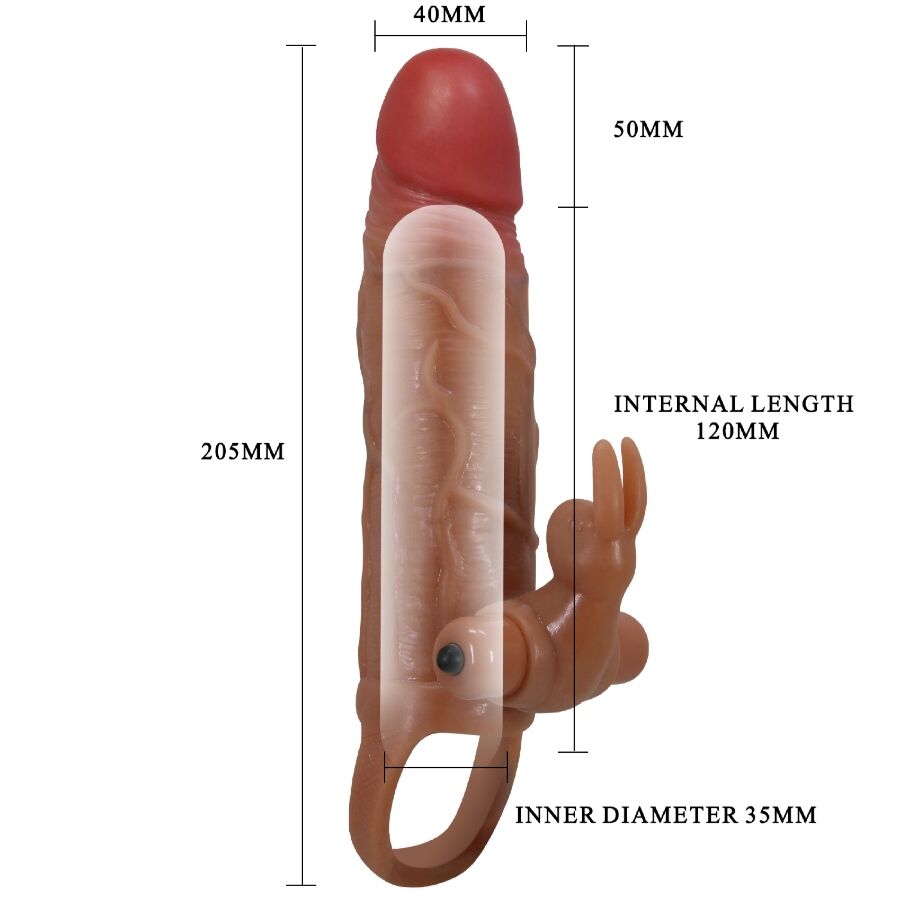 Osmar penis sleeve + vibrating clitoral stimulator