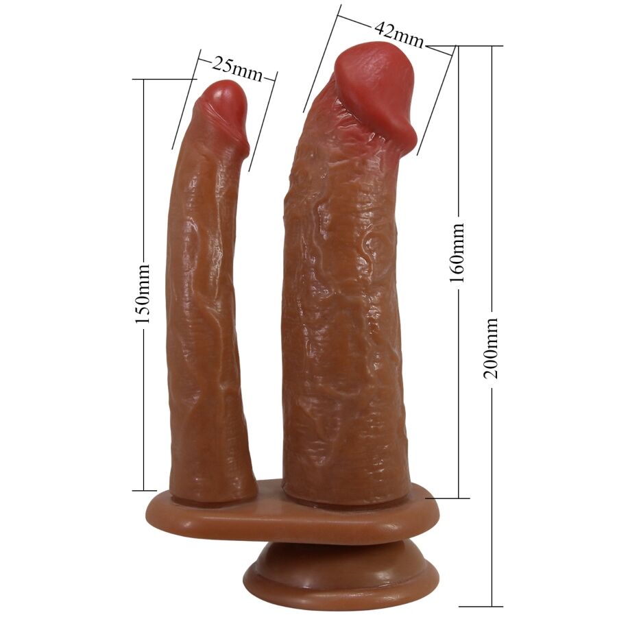 Hulbert realistic double dildo with mulato vibration