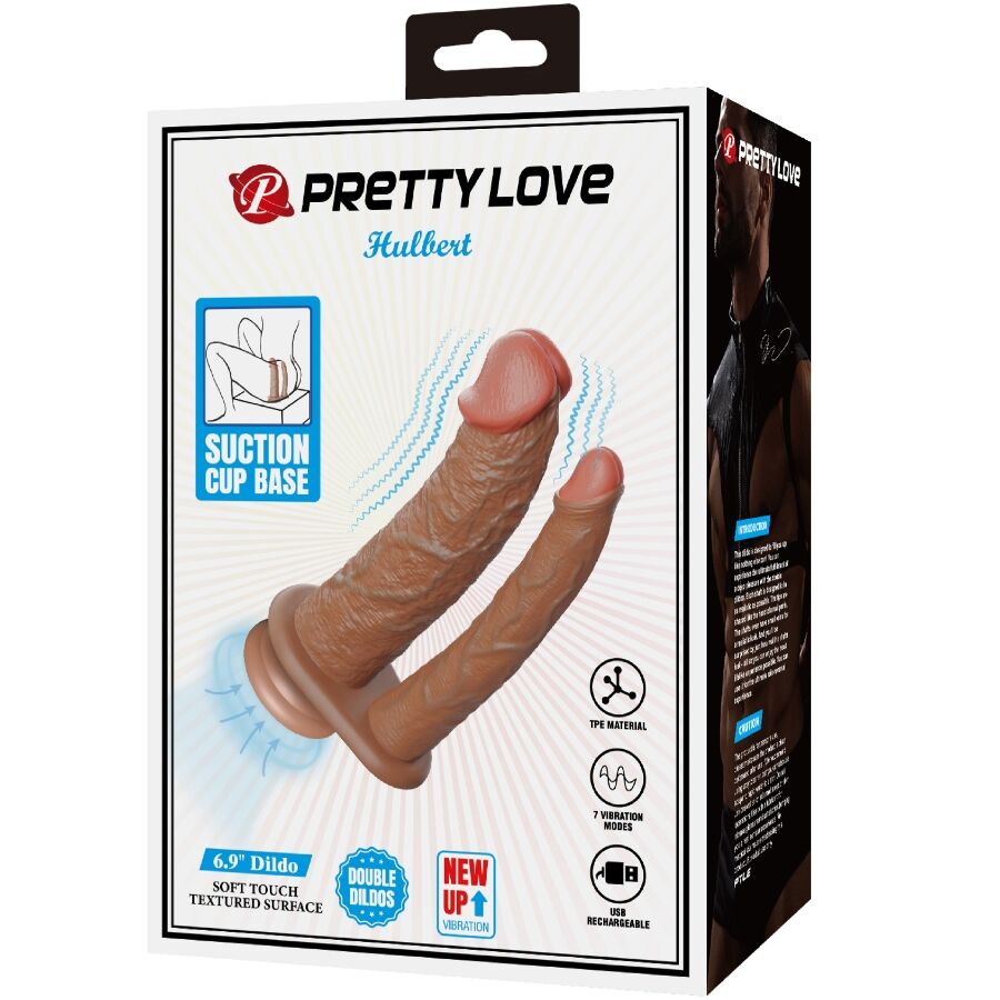 Hulbert realistic double dildo with mulato vibration