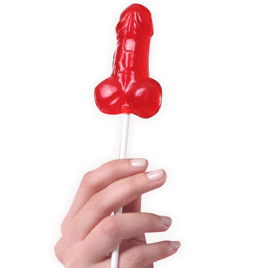 SECRETPLAY - DISPLAY ASSORTED PENIS LOLLIPOPS WITH ALCOHOL 40 UNITS
