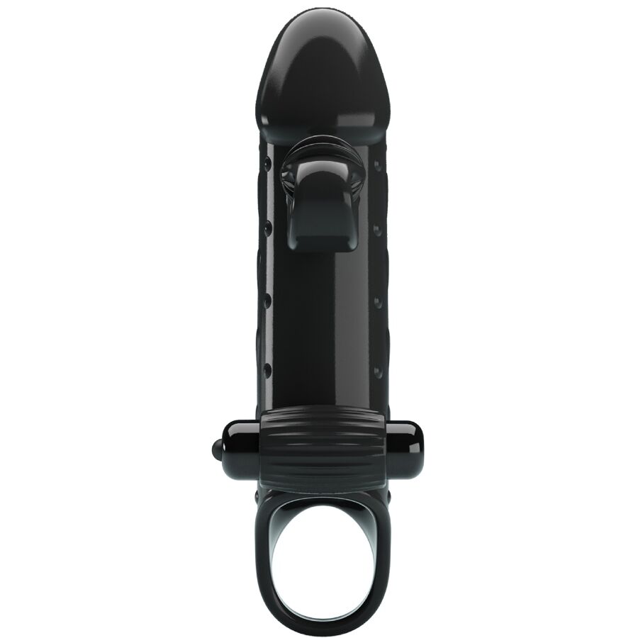 ROMANCE - BLACK VIBRATING PENIS SLEEVE