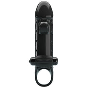 Black vibrating penis sleeve