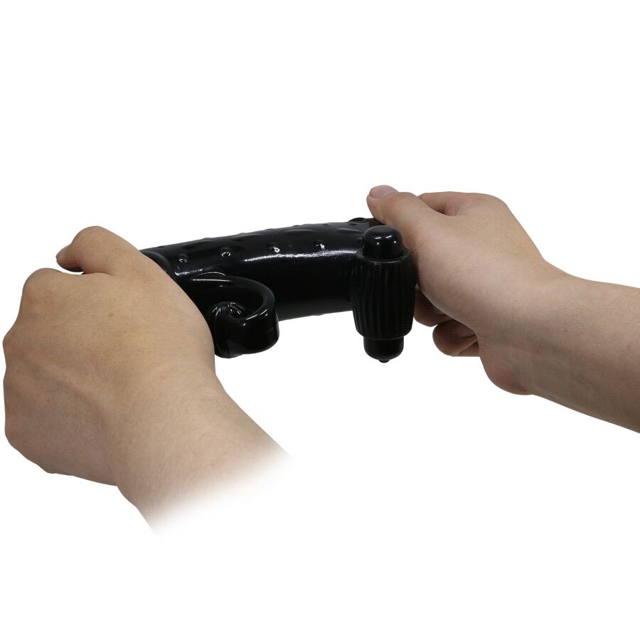 ROMANCE - BLACK VIBRATING PENIS SLEEVE