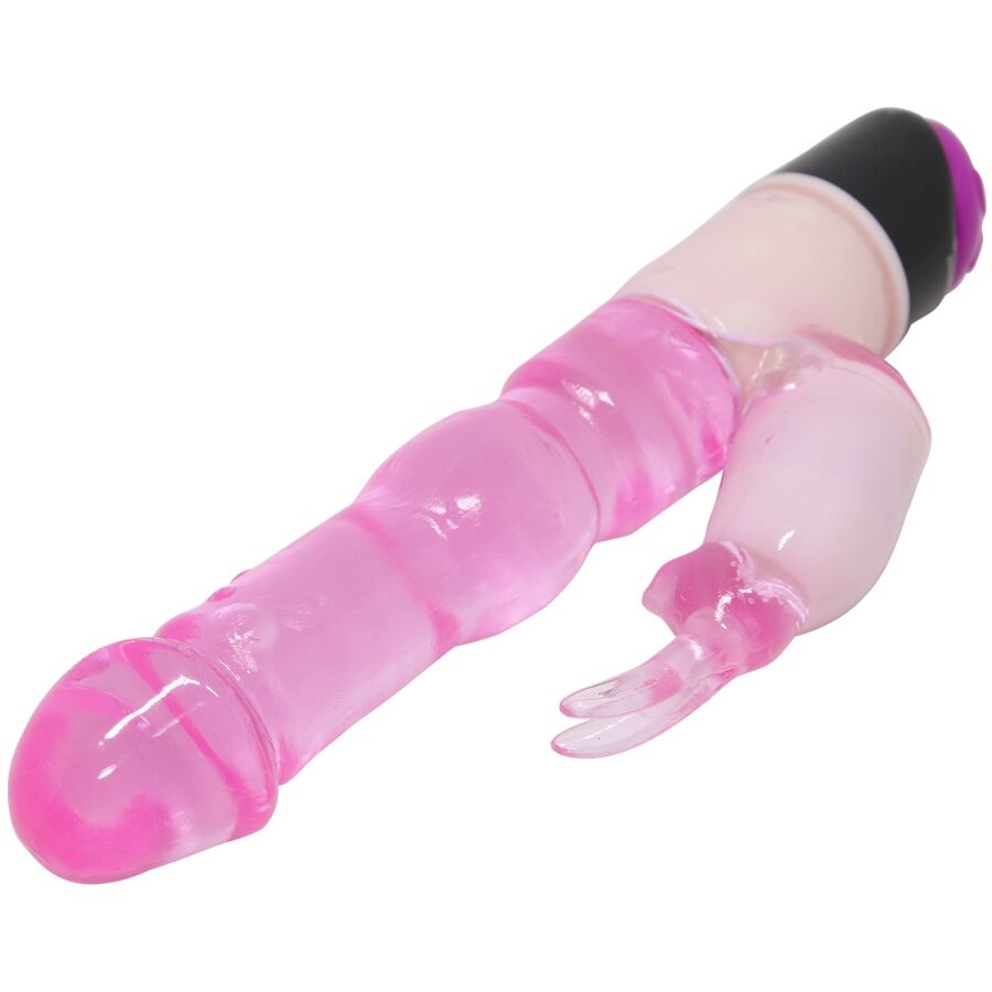 Waves of Pleasure Fantasy Vibrator with Rabbit 23 cm